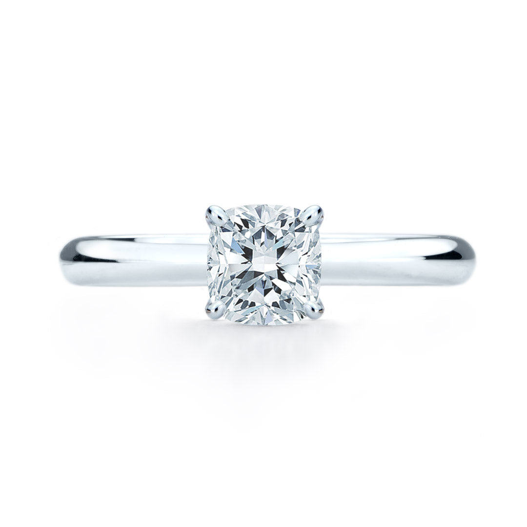 Bague de fiancailles Gabrielle diamant solitaire coussin SR-1068