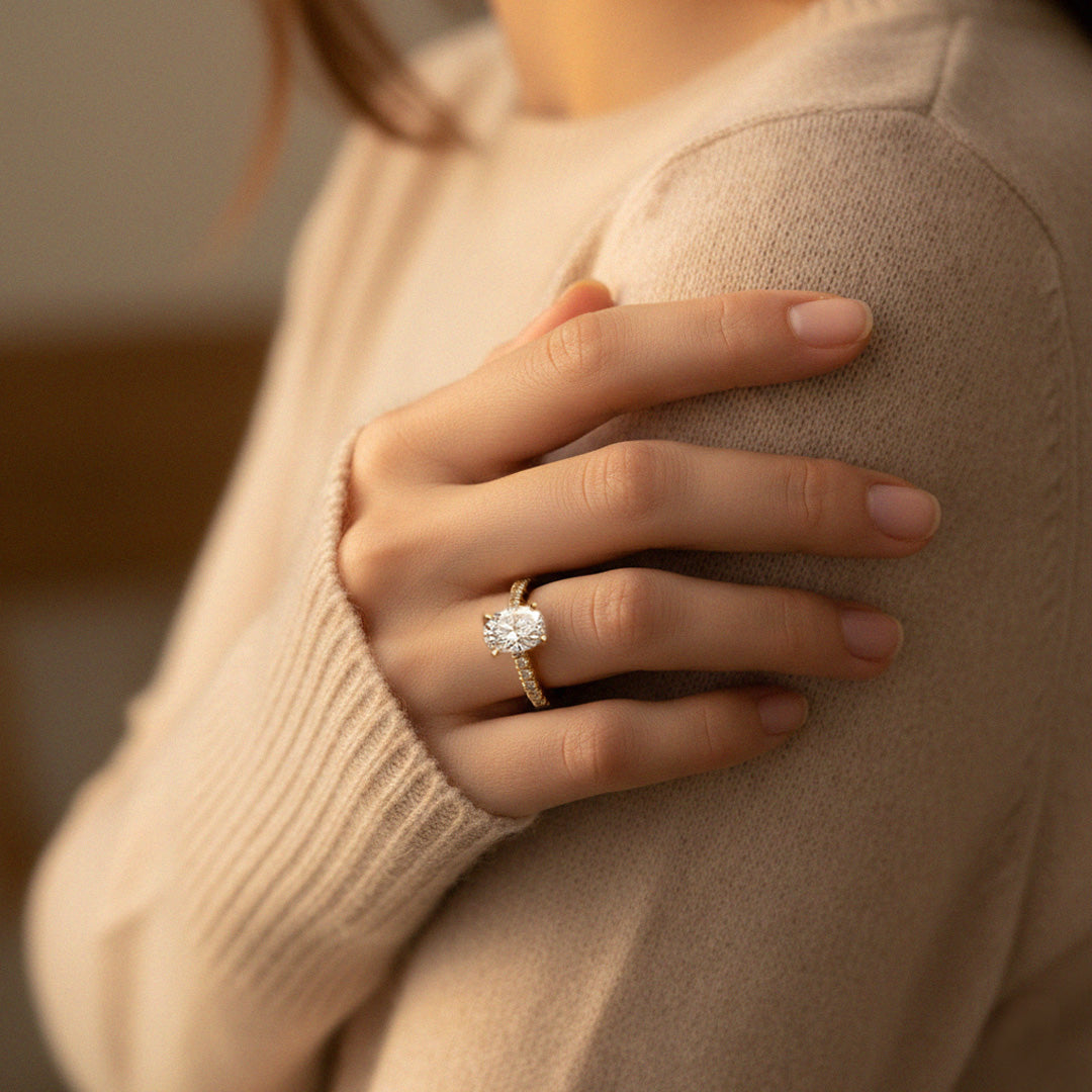 Bague De Fian??ailles 950 Platine 0,45 Ct Saphir Bleu Pierre Pr??cieuse