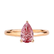  1.52ct Pink Pear Lab Grown Diamond Ring