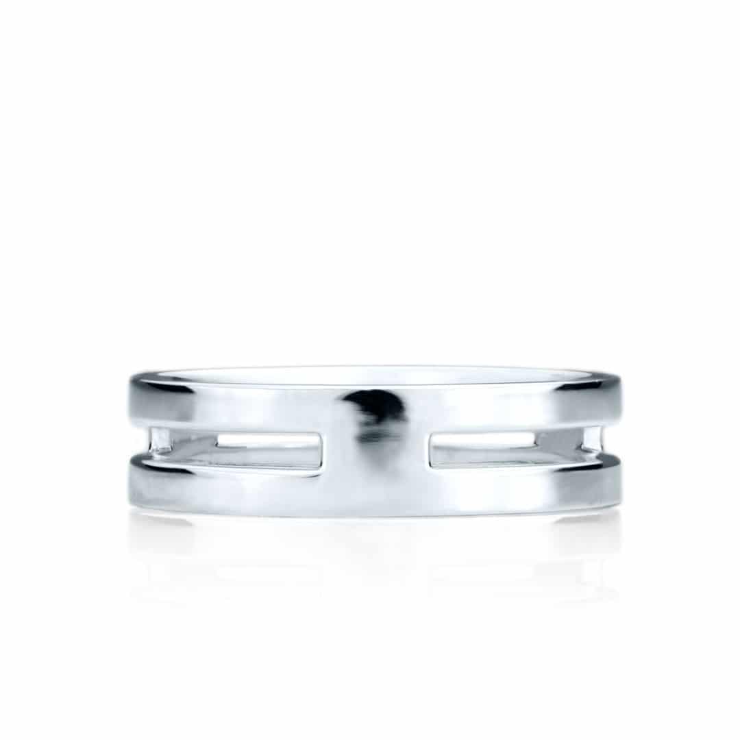 Alliance larges ouvertures en or pour homme - JS-1094