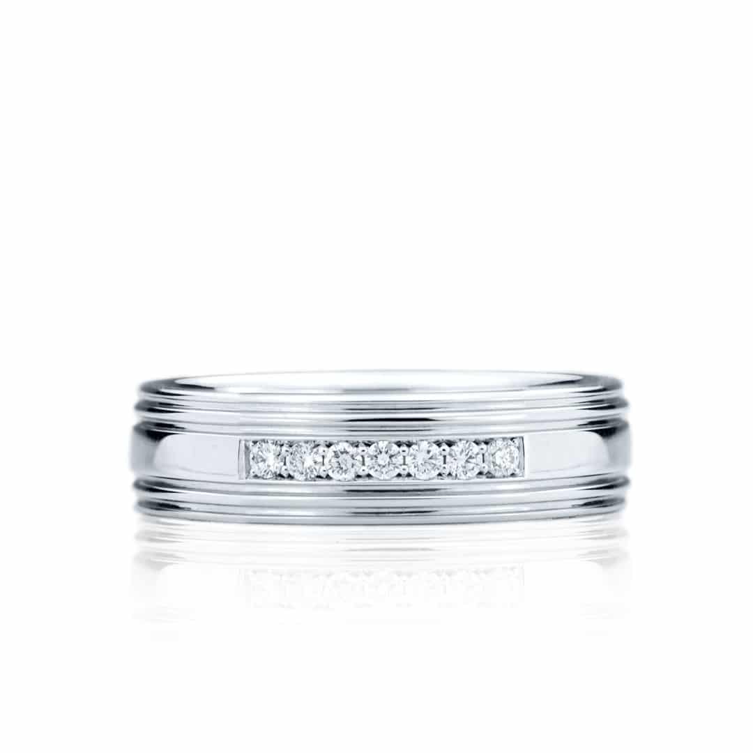 Bague ornée de diamants pour Homme - JS-1067