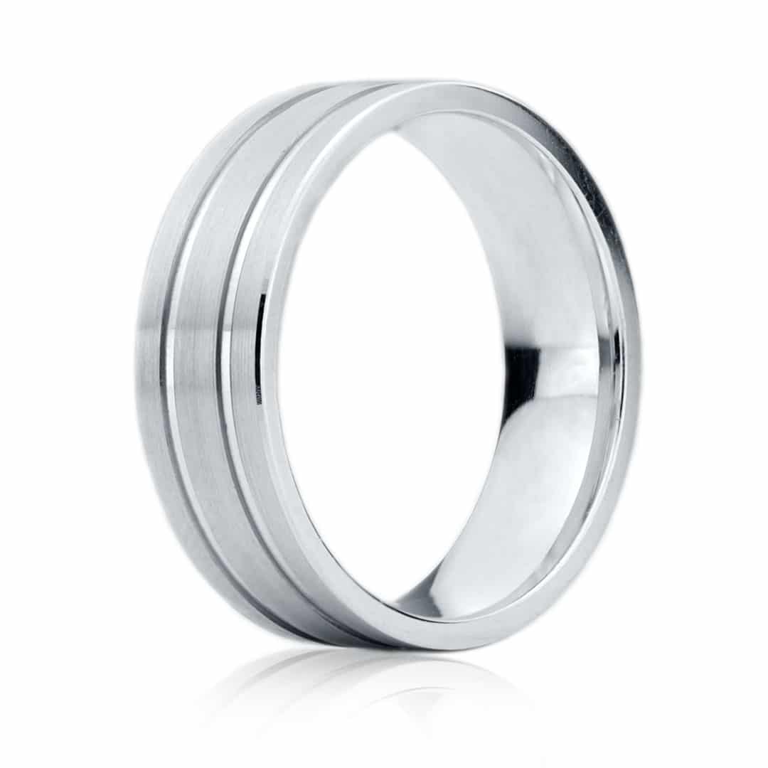 Bague pour Homme à 3 lignes - JS-1068