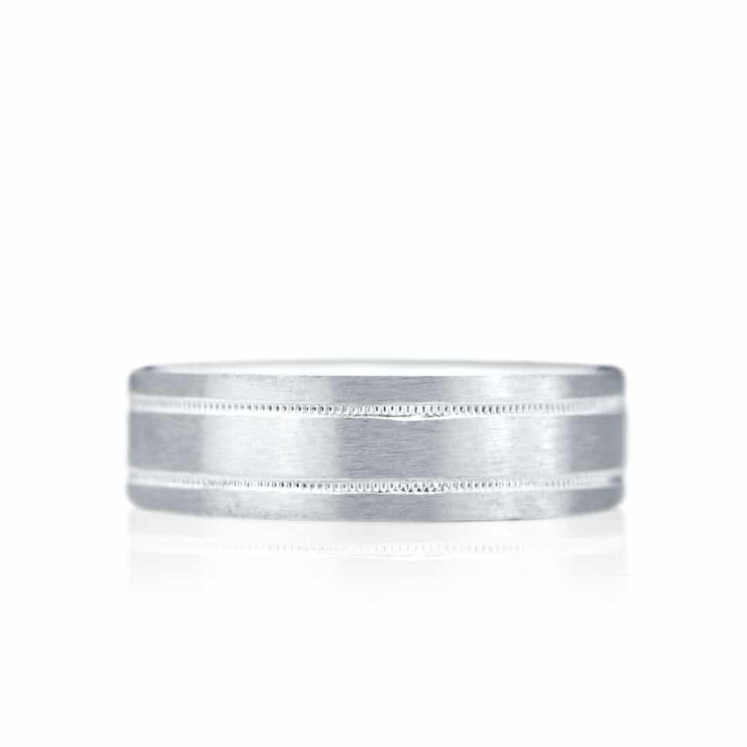 Bague satinée pour Homme - JS-1053-satin