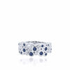 Bague Charlotte saphirs bleus et diamants BA-1017