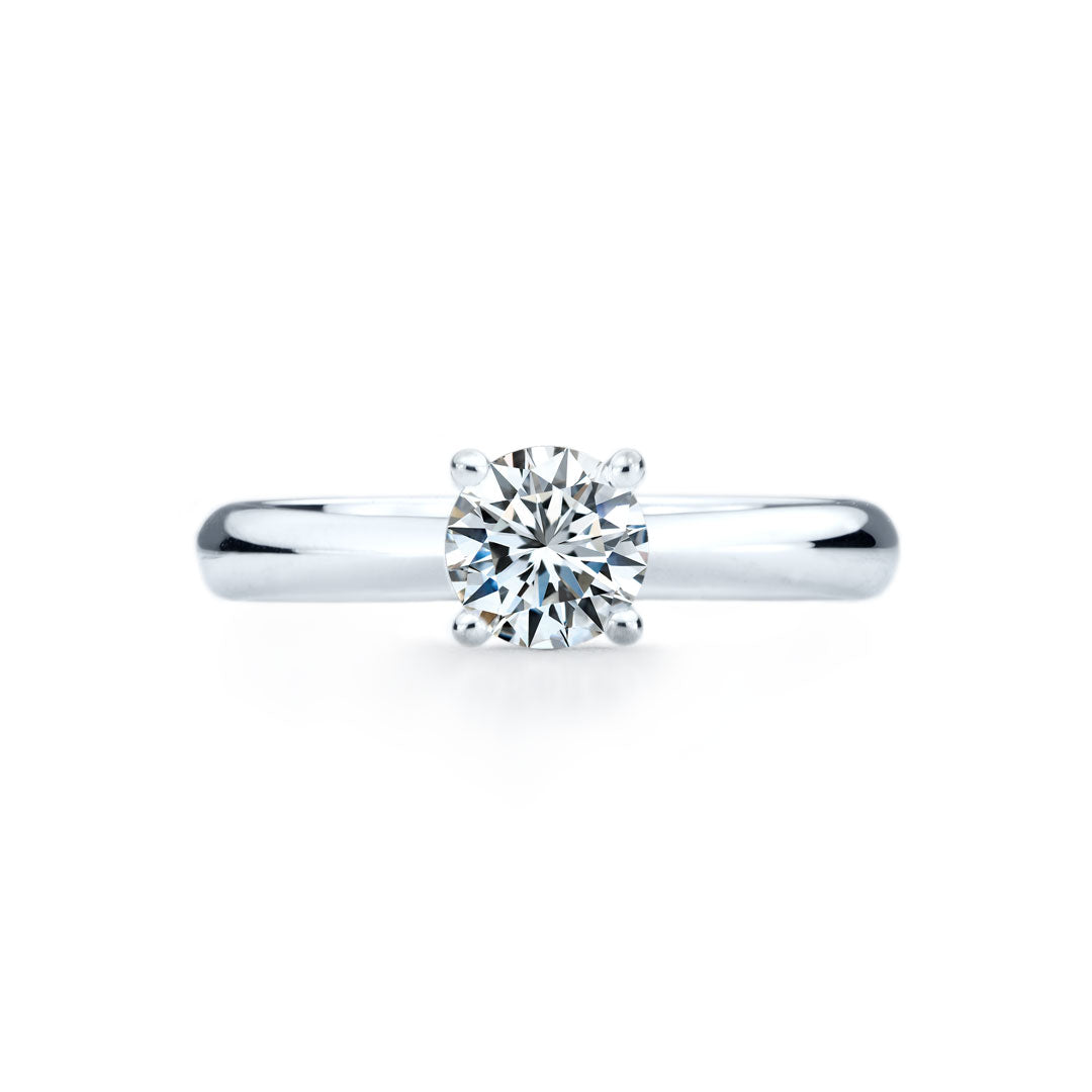 Bague de fiancailles Gabrielle diamant solitaire rond SR-1068