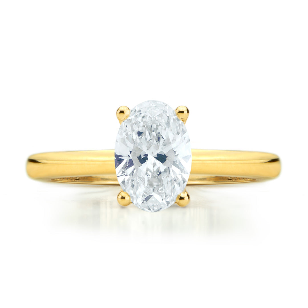 Solitaire Diamond Ring Solitaire Femme Or Jaune Bague Solitaire