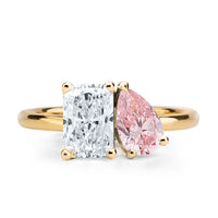 Toi et Moi Engagement Ring