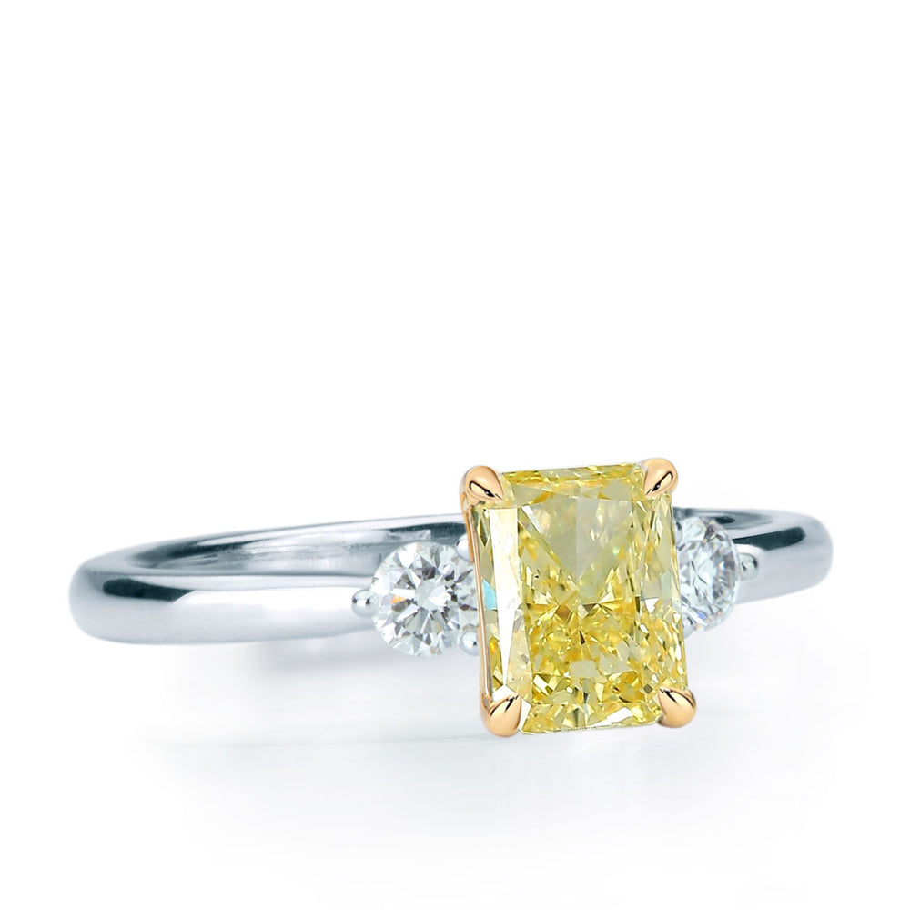 
                      
                        Yellow Radiant Lab Grown Diamond Ring
                      
                    