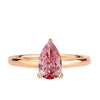 1.52ct Pink Pear Lab Grown Diamond Ring