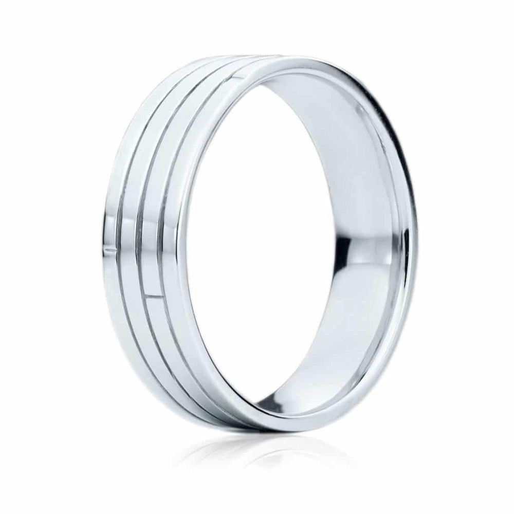
                  
                    Alliance 4 lignes en or pour homme - JS-1095
                  
                