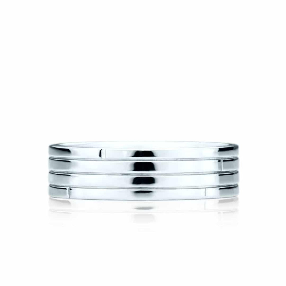 
                  
                    Alliance 4 lignes en or pour homme - JS-1095
                  
                