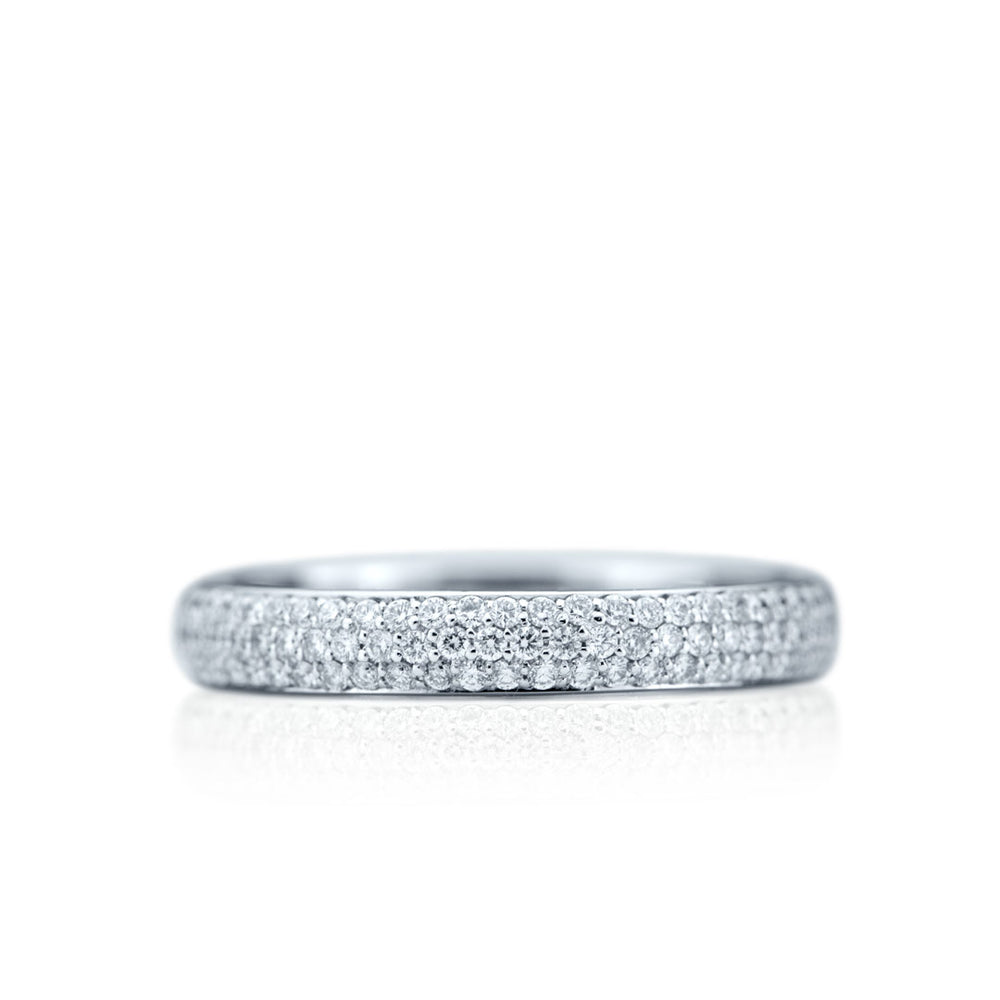 Alliance de mariage Eva pave de diamants - BA-1033