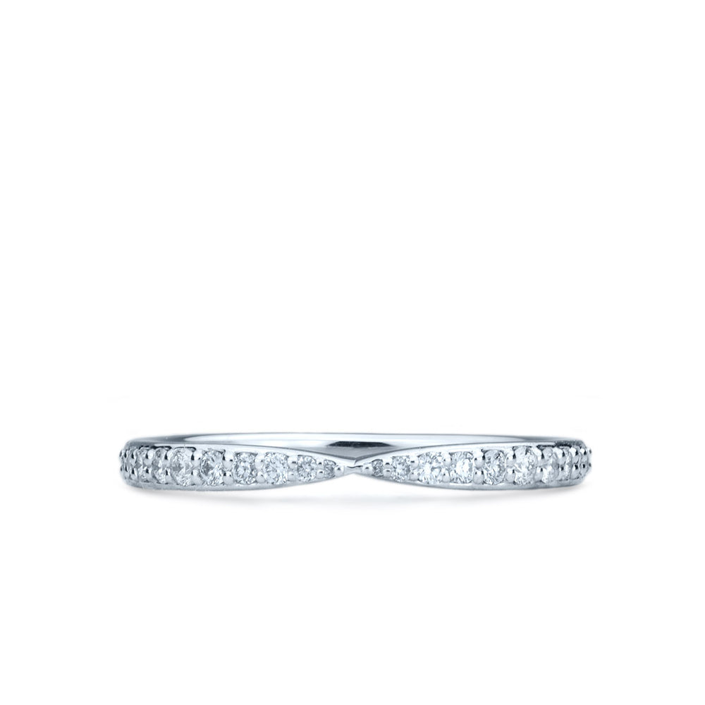 Alliance anniversaire en or blanc pour Femme avec diamants