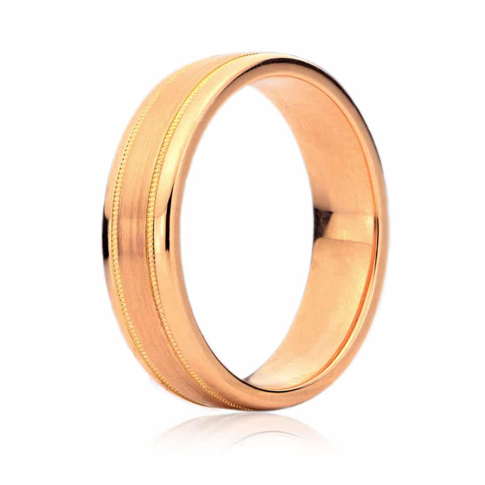 Bague or rose pour Homme - JS-1060r