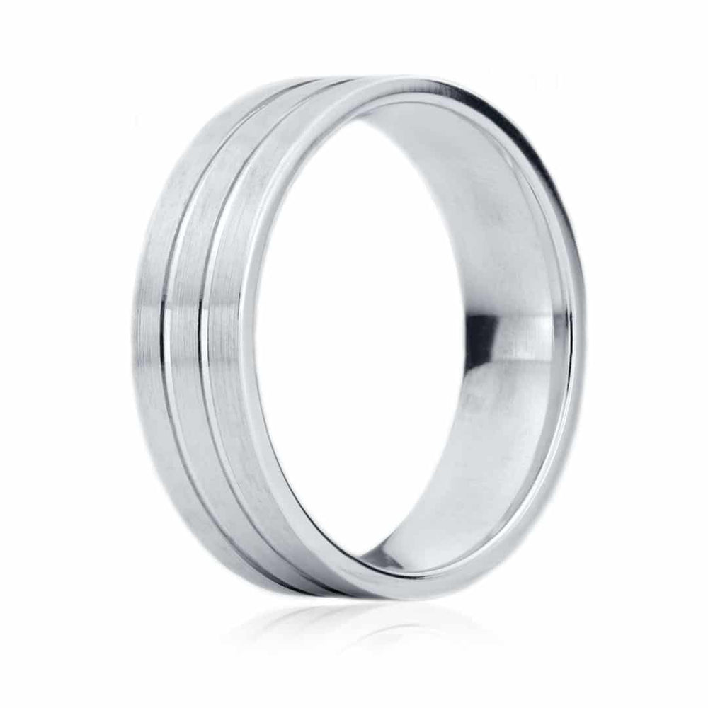 Bague trio de lignes pour Homme - JS-1064