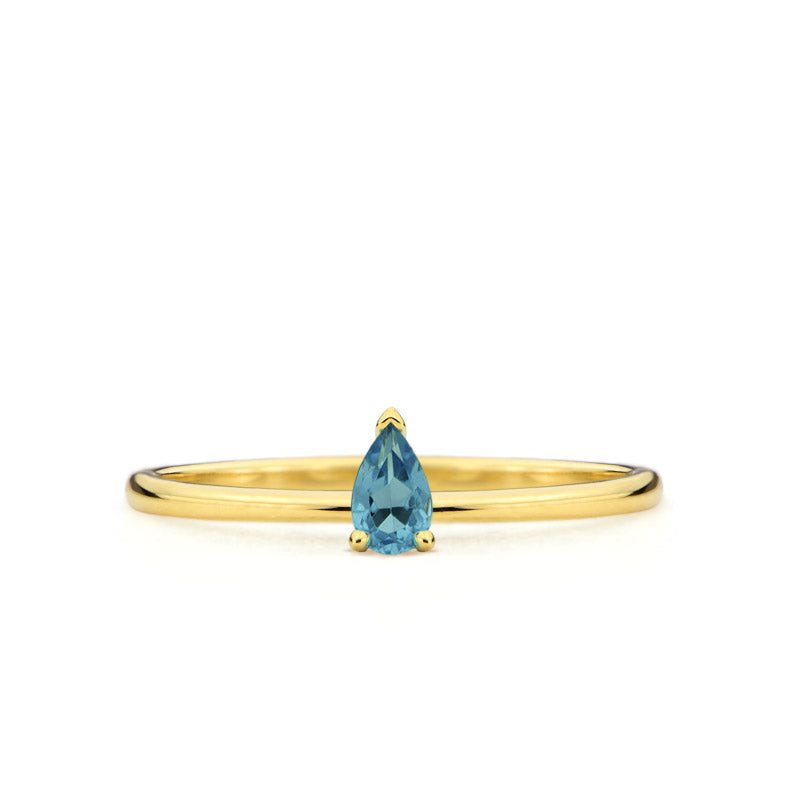 Alba Ring with London Blue Topaz