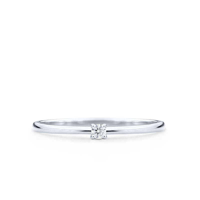 Bague Mattina 4 griffes en or avec diamant