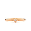 Milia gold ring with a diamond