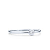 Solis ring with bezel set diamond