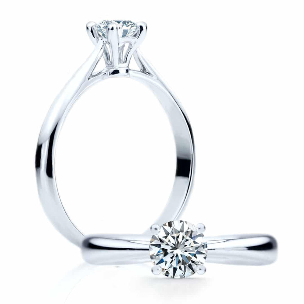 
                  
                    Bague de fiançailles solitaire Éliane à diamant rond brillant
                  
                