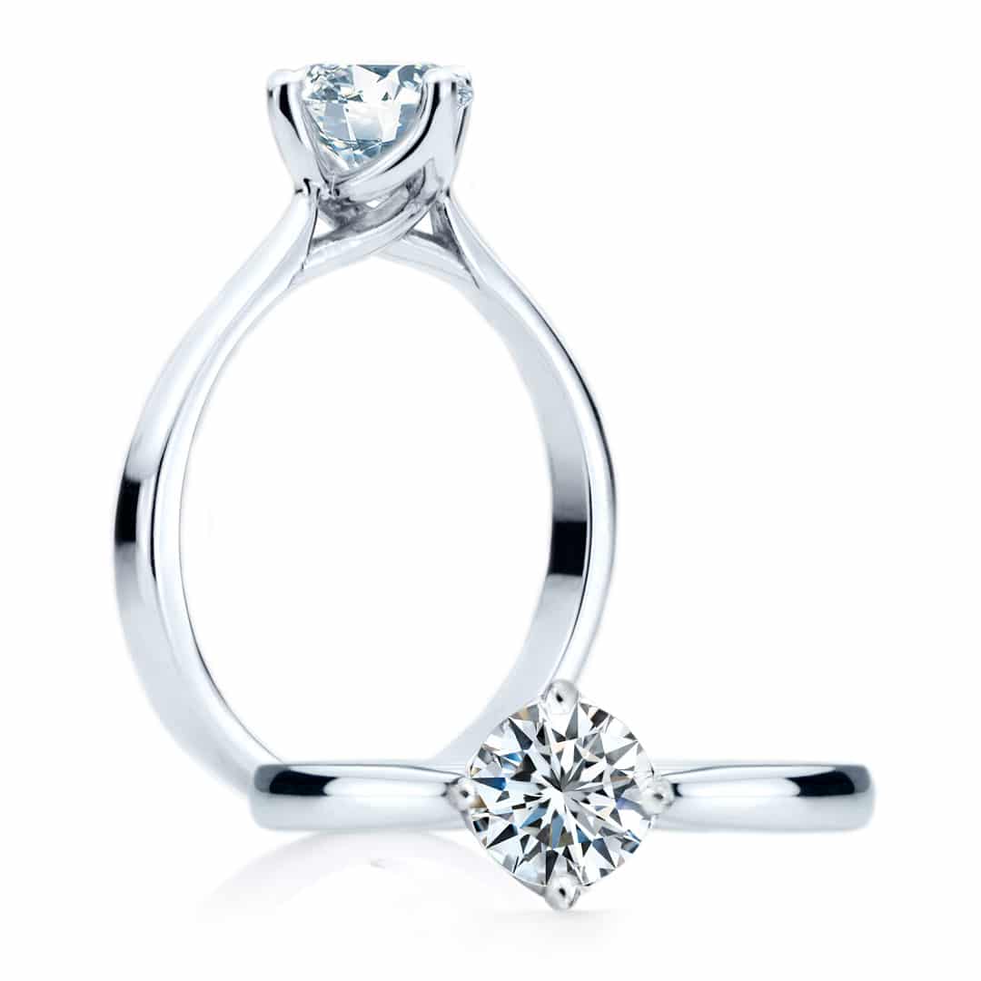 Bague de fiançailles Ève à diamant solitaire SR-1022