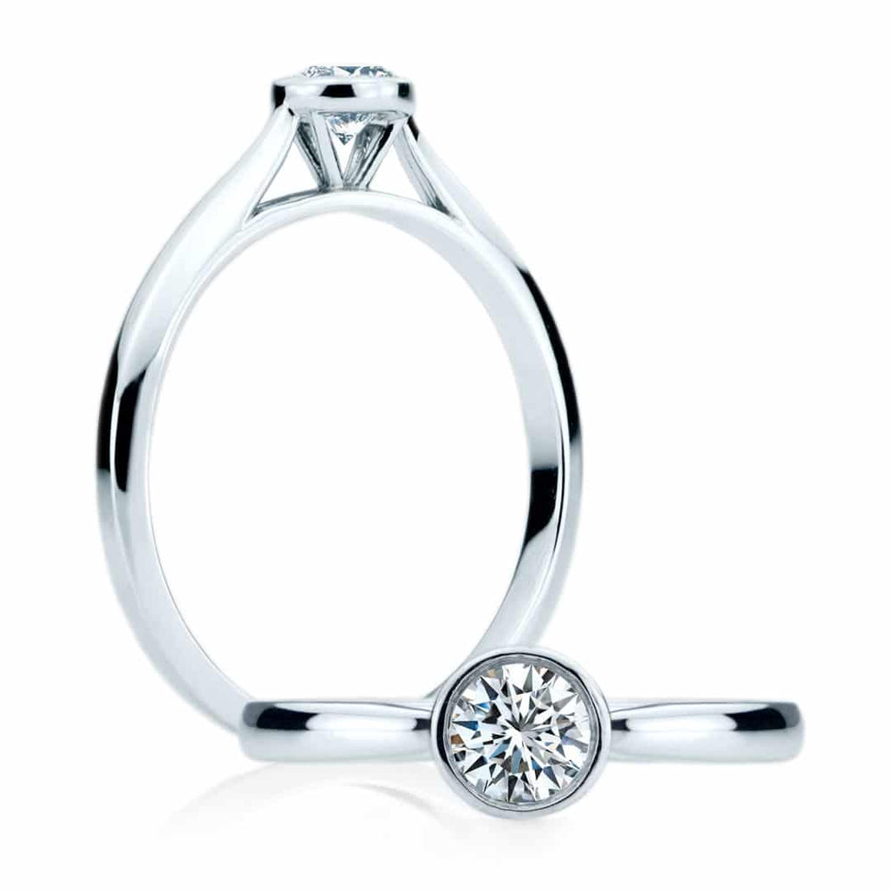 Bague de fiançailles Margot à diamant solitaire SR-1378