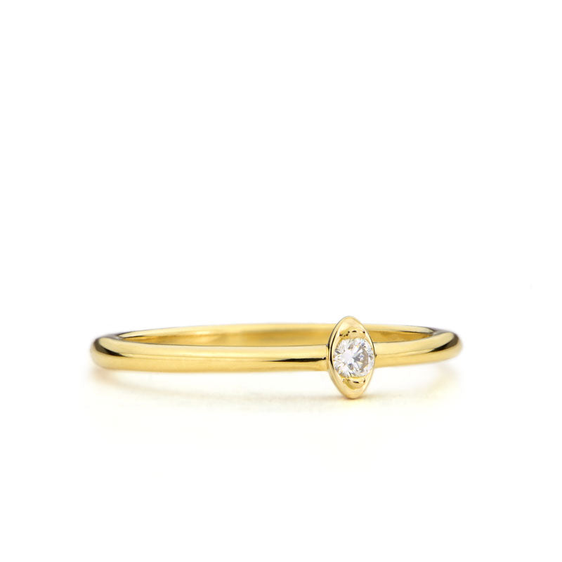 
                      
                        Luna Marquise Gold Ring with Diamond
                      
                    