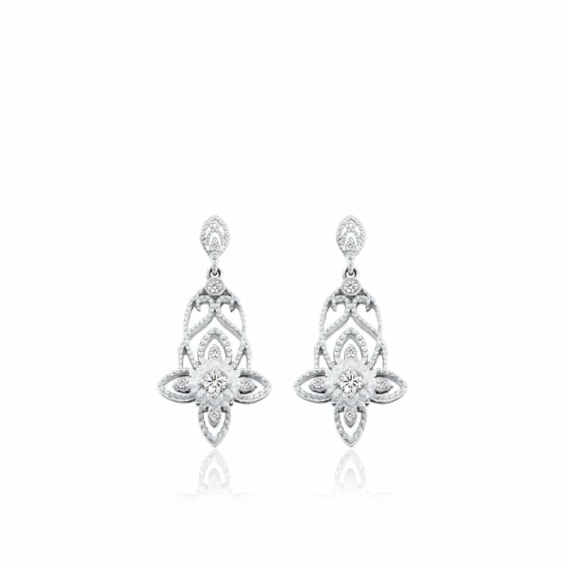 Boucles d'Oreilles Ballerine avec diamants