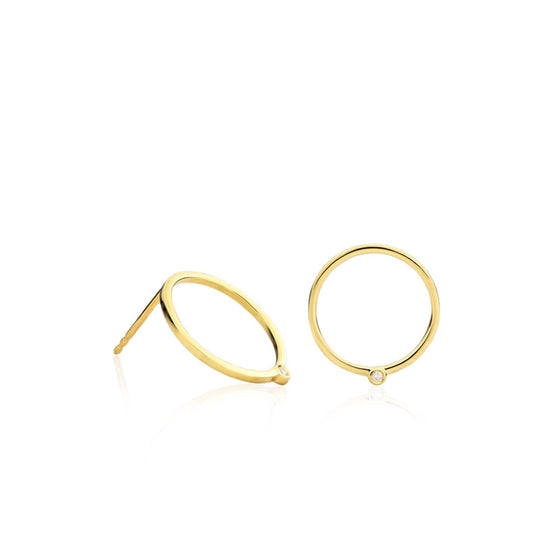 Solis gold and diamond earrings