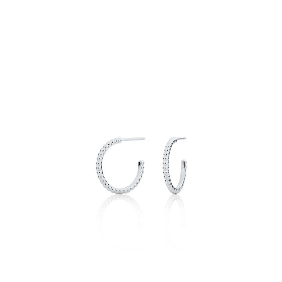 Baila Small gold hoops earrings with beads