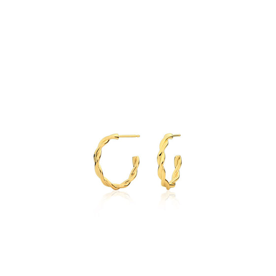 Petit Trenza earrings in gold braids