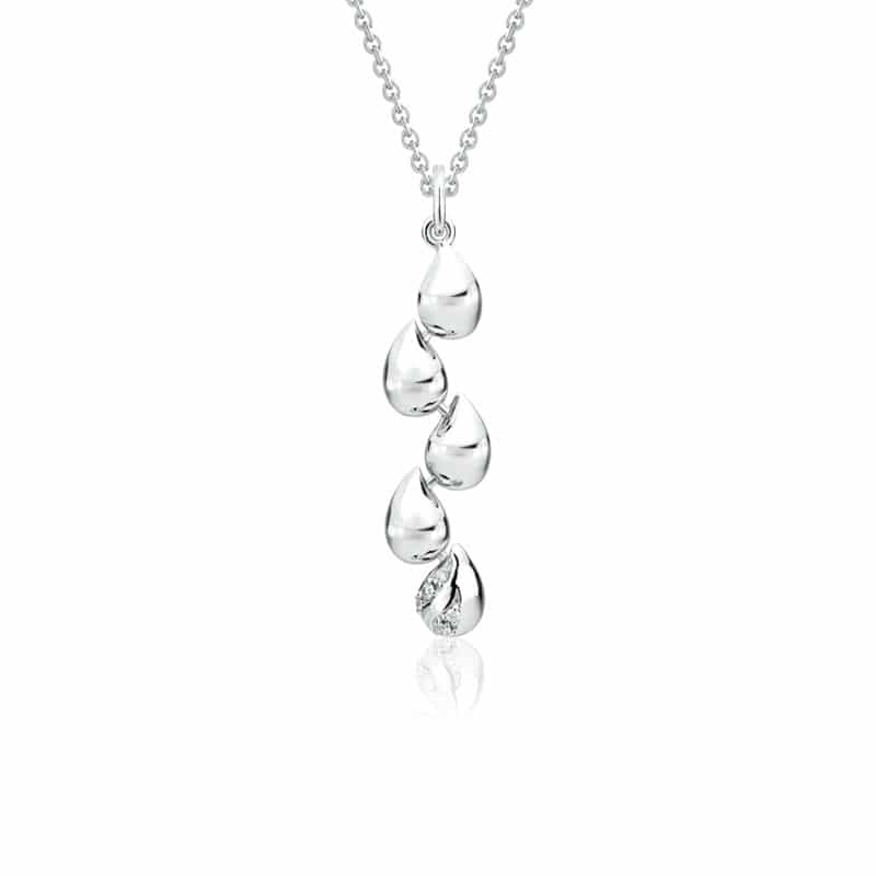 Pendentif Cascades avec diamants Or 18Kt STP1290