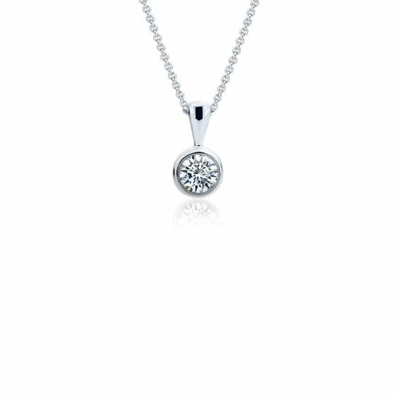 Pendentif Solitaire Diamant Or 18Kt STP1421